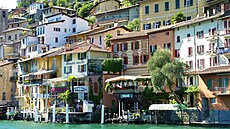 Gandria  idylická vesnika na behu Lago di Lugano