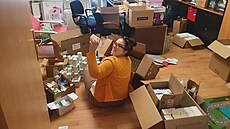 Nemocní pomáhají nemocným. Český Klub cystické fibrózy dovezl na hranice válkou... Nemocní pomáhají nemocným. Český Klub cystické fibrózy dovezl na hranice válkou...