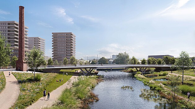 Nov most pes brnnskou eku Svitavu navrhli architekti z Londna.