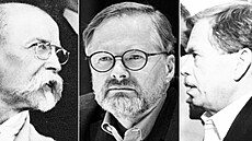 Zleva: Tomáš Garrigue Masaryk, Petr Fiala, Václav Havel Zleva: Tomáš Garrigue Masaryk, Petr Fiala, Václav Havel