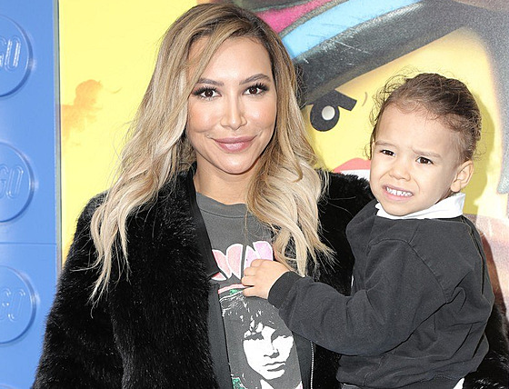 Naya Rivera a její syn Josey Hollis Dorsey (Westwood, 2. února 2019)