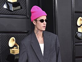 Justin Bieber na cenách Grammy (Las Vegas, 3. dubna 2022)