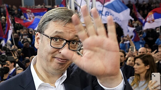 Současný srbský prezident Aleksandar Vučić (30. března 2022)