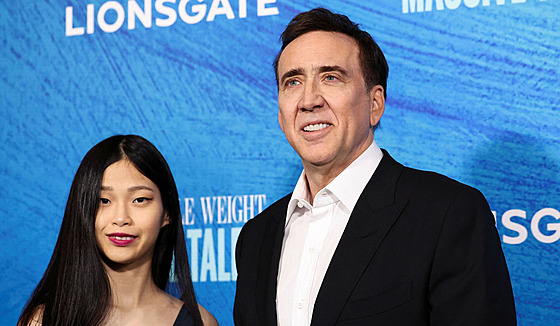 Riko Shibata a Nicolas Cage (Los Angeles, 18. dubna 2022)