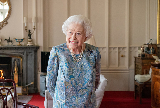 Britská královna Albta II. (Windsor, 28. dubna 2022)