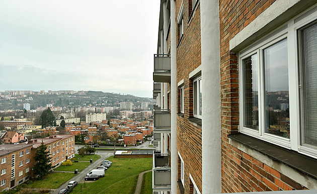 Pohled z Morýsových dom ve Zlín.