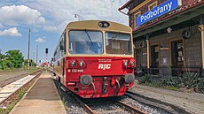 Motorový vůz M 152.0405 společnosti Railway Capital ve stanici Podbořany Motorový vůz M 152.0405 společnosti Railway Capital ve stanici Podbořany