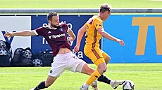 Momentka z duelu Sparta - Dukla Momentka z duelu Sparta - Dukla