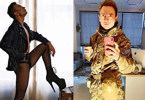 Místo podpatk oblékl queer stylista vojenskou uniformu. Bojí se o ztrátu...