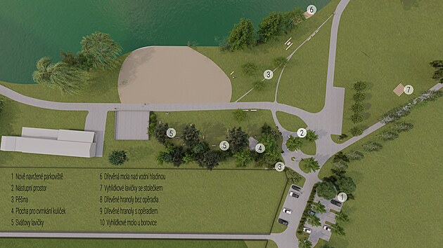 Plán chystaných úprav v okolí Rosničky