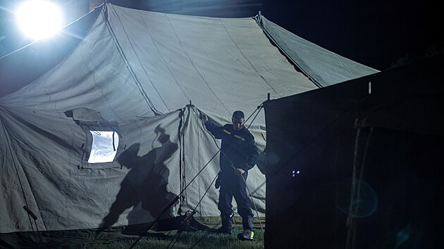 Počítá s kapacitou pro 150 lidí, hotové má být ve čtvrtek ráno (12. května 2022)