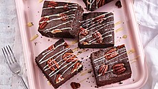 Americké brownies s medem Americké brownies s medem