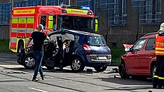 Nehoda automobilů řízených policisty v Ostravě-Vítkovicích. Nehoda automobilů řízených policisty v Ostravě-Vítkovicích.