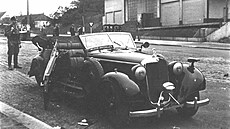 Heydrichv automobil po útoku