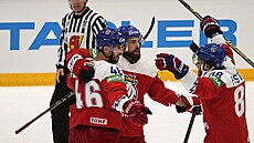 David Krejčí, Filip Hronek a David Pastrňák dělali ve čtvrtfinále mistrovství... David Krejčí, Filip Hronek a David Pastrňák dělali ve čtvrtfinále mistrovství...