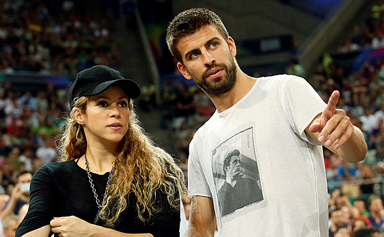 Shakira a Gerard Piqué (Barcelona, 9. záí 2014)