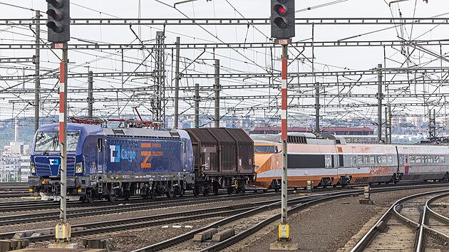 Francouzsk TGV dorazilo na prask Hlavn ndra. (5. ervna 2022)