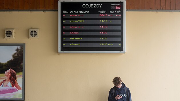 železniční stanice Otrokovice (červen 2022)