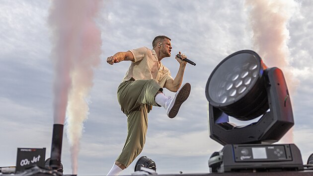 Koncert kapely Imagine Dragons na praskm letiti Letany, 5. ervna 2022