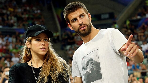 Shakira a Gerard Piqu (Barcelona, 9. z 2014)