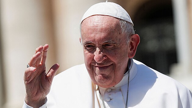 Pape Frantiek na generln audienci (Vatikn, 8. ervna 2022)