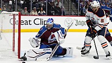 Pavel Francouz (39) v bráně Colorado Avalanche a Evander Kane (91) z t Edmonton... Pavel Francouz (39) v bráně Colorado Avalanche a Evander Kane (91) z t Edmonton...