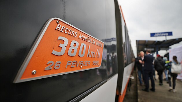 Rychlovlak TGV byl k vidění také v Jihlavě. (10. června 2022)