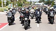 Brazilský prezident Jair Bolsonaro uspoádal v americkém Orlandu motocyklovou...