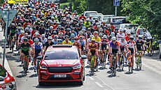 Momentka z druhého roníku LEtape CR by Tour de France.