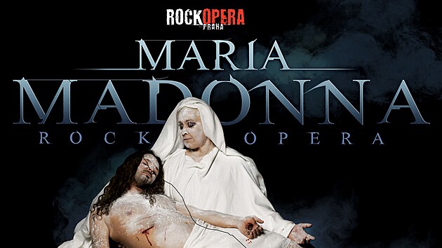 Plakt pedstaven Maria Madonna