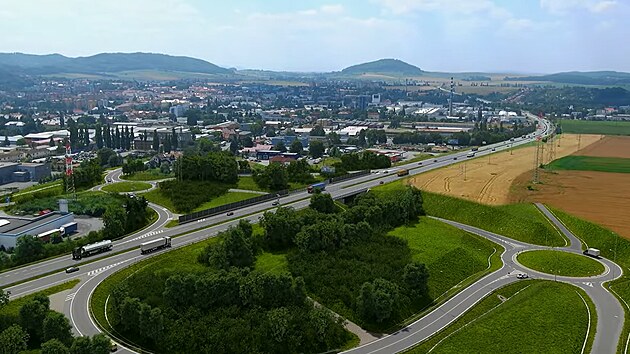 Vizualizace dopravního řešení napojení Nového Jičína na renovovanou silnici I/48
