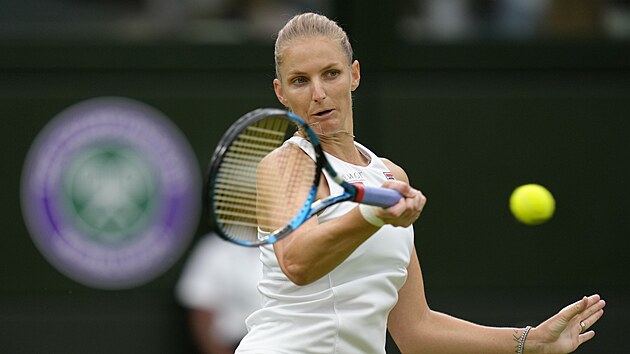 Česká tenistka Karolína Plíšková ve druhém kole Wimbledonu