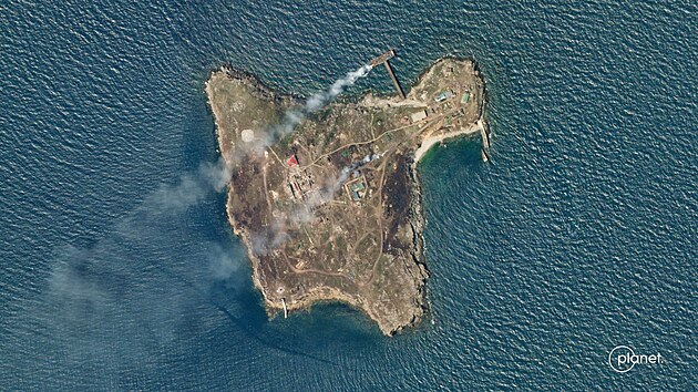 Had ostrov na satelitnch snmcch spolenosti Maxar (29. ervna 2022)