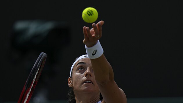 Francouzka Caroline Garciaov bhem osmifinle Wimbledonu.