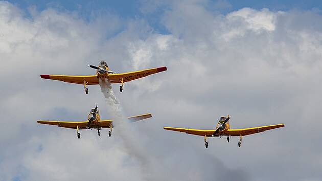 Slavnostní roll-out Z-37 Čmeláka (DM-SNK) v Leteckému muzeu Kunovice. (9. července 2022)