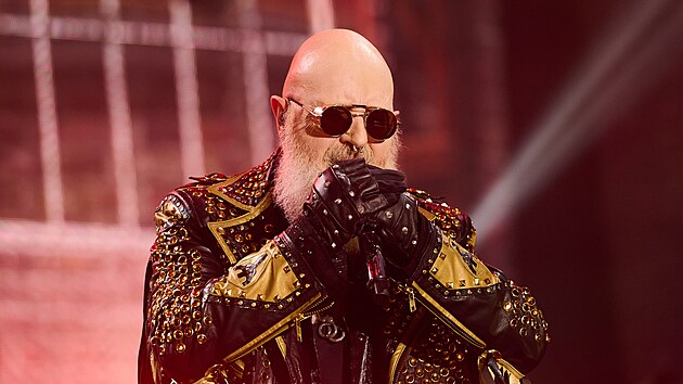 Rob Halford, frontman Judas Priest, na festivalu Masters of Rock