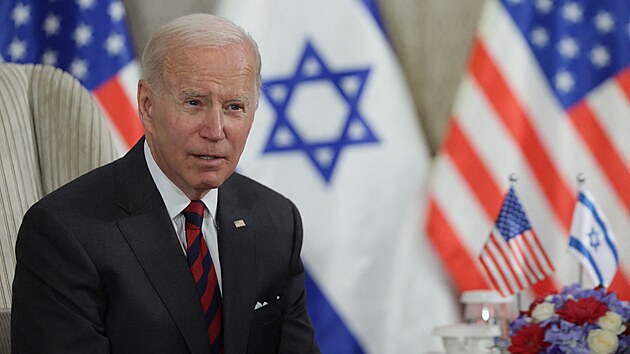 Americk prezident Joe Biden (14. ervence 2022)