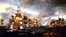 Bitva u Lowestoftu se odehrála 13. ervna 1665.