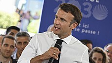 Francouzský prezident Emmanuel Macron (12. ervence 2022)