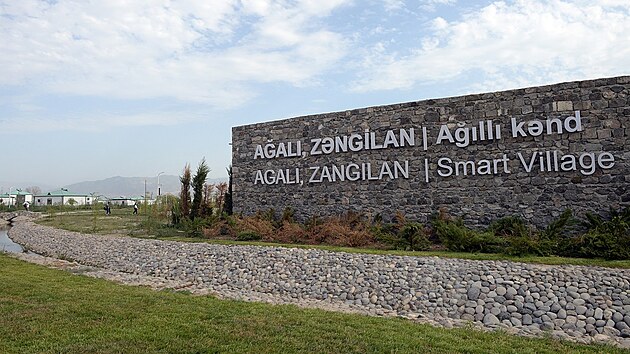 Pohled na nov zrekonstruovanou vesnici Agali v okrese Zangilan. (19. ervence 2022)