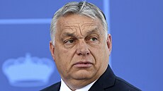 Maarský prezident Viktor Orbán na summitu NATO v Madridu (30. ervna 2022)