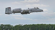 Americký letoun A-10 pezdívaný Warthog (prase bradavinaté). (11. ervna 2022)