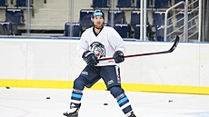 Útoník Michael Frolík má za sebou s hokejisty Liberce první trénink na led.