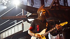 Zábr z koncertu Slipknot v O2 aren (28. ervence 2022).