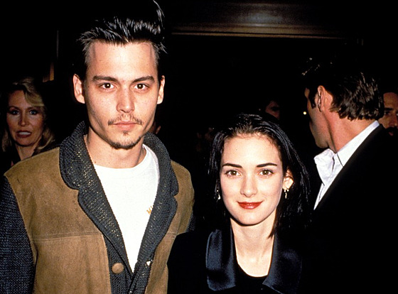 Johnny Depp a Winona Ryderová v 90. letech