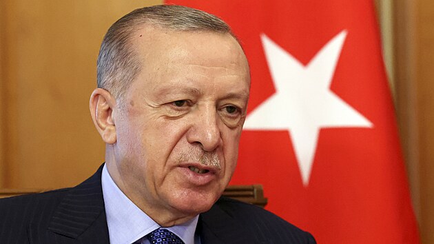 Tureck prezident Recep Tayyip Erdogan jednal se svm ruskm protjkem Vladimirem Putinem v Soi. (5. srpna 2022)