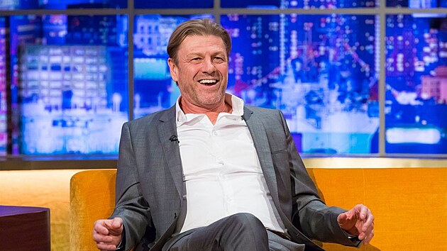 Sean Bean v poadu The Jonathan Ross Show (Londn, 21. z 2019)