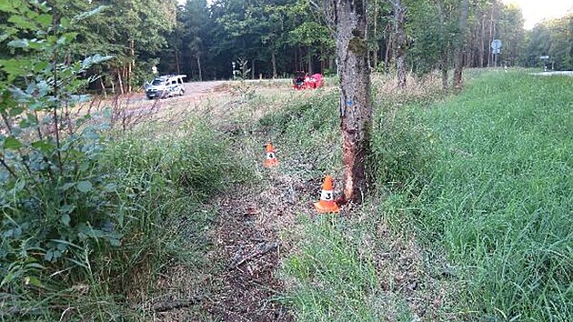 Nehoda fabie mezi Výšinkou a Kocbeřemi (2. 8. 2022)