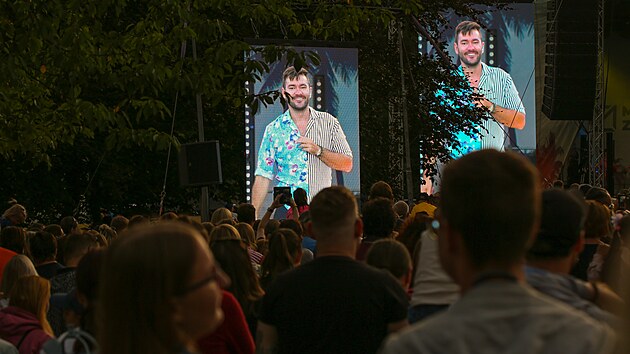 Koncert Marka Ztracenho v Borskm parku v Plzni v rmci letnho turn Tour de lto 2. (6. 8. 2022)
