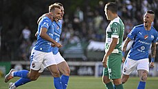 Ostravský útočník Nemanja Kuzmanovič slaví gól proti Bohemians. Ostravský útočník Nemanja Kuzmanovič slaví gól proti Bohemians.